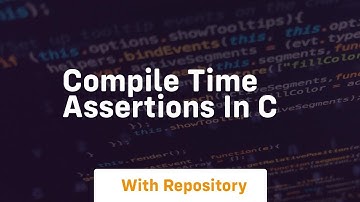 compile time assertions in c
