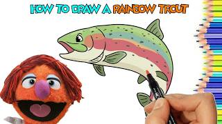 How to Draw a Rainbow Trout🧜‍♂️  | Easy Step by Step Drawing Tutorial
