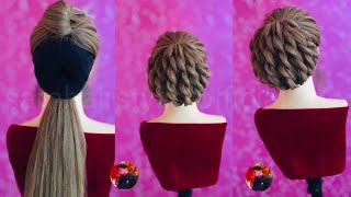 Twisting hairstyle/Donut bun hairstyle/Step by step/Tutorial by samhairstylistofficial 2.0