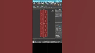 Efficient Polygon Selection in 3Ds Max: Mastering the Similar Tool #shorts #3dsmax #tips #selection