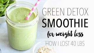Green Detox Smoothie Recipe for Weight Loss | Easy & Healthy Breakfast Idea!