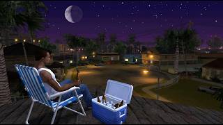 GTA San Andreas - Relaxing Ambience | Cj Relaxing in Groove Street | PS2 Action Game screenshot 3