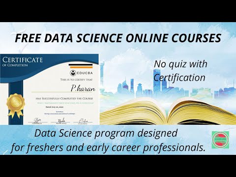 Free Data Science Course | Educba Certification | Courses for all students