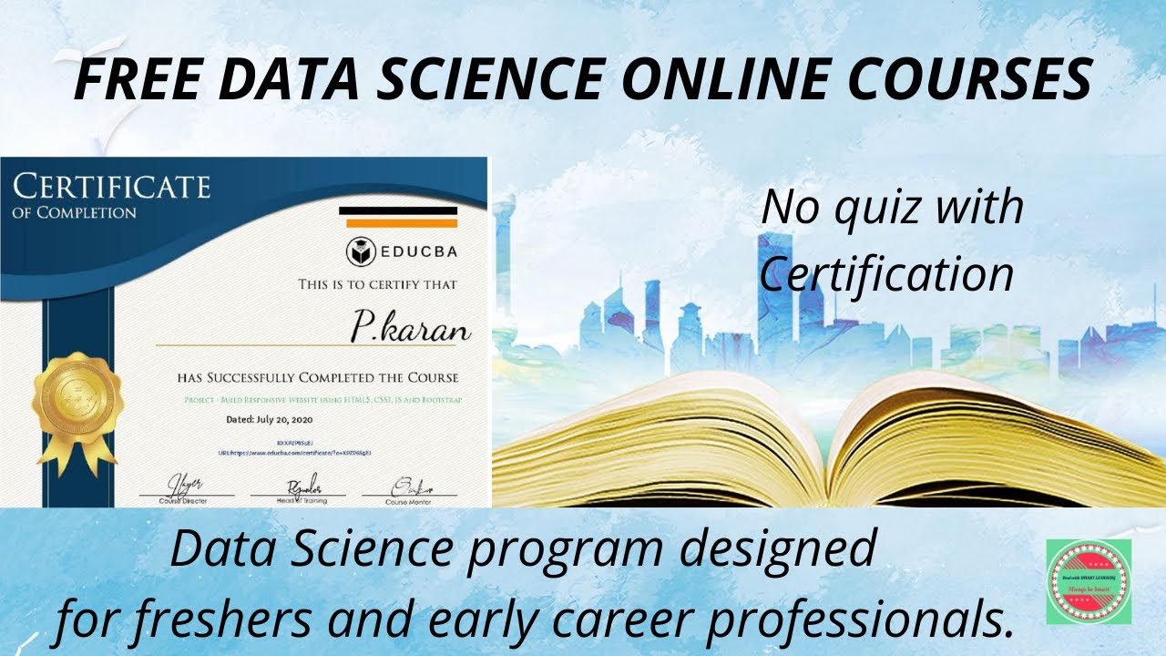 Free Data Science Course | Educba Certification | Courses for all students