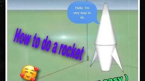 How To Do A Simple Rocket In SketchUp🚀