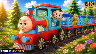 Train Choo Choo Song for Kids | Sim Sim Kids Nursery Rhymes