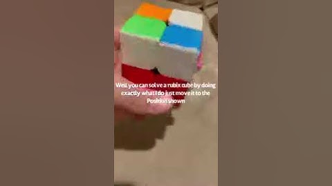 How to solve a 2x2 Rubik
