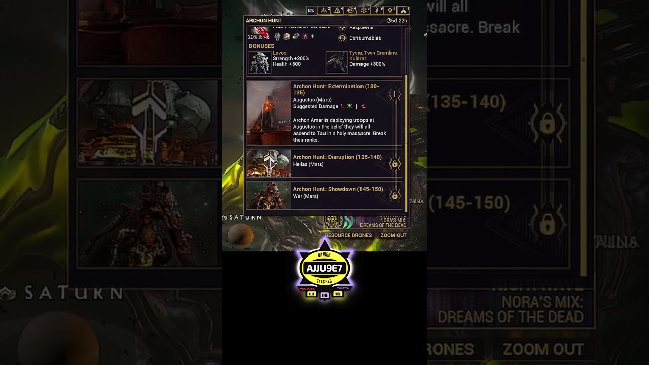 Warframe Archun Hunt (19 jan 2026) - Weekly Rotation 👊  Legendary 5 | AJJU9e7 | India