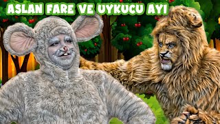 Aslan, Fare ve Uykucu Ayı 🦁🐭🐻 ( Yeni ) | Adisebaba Masallar