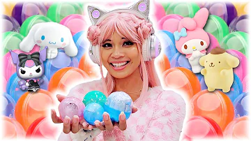 BUYING ONLY *SANRIO* GACHAPON SURPRISE CAPSULES IN JAPAN! #sanrio #gashapon #japan #vlog