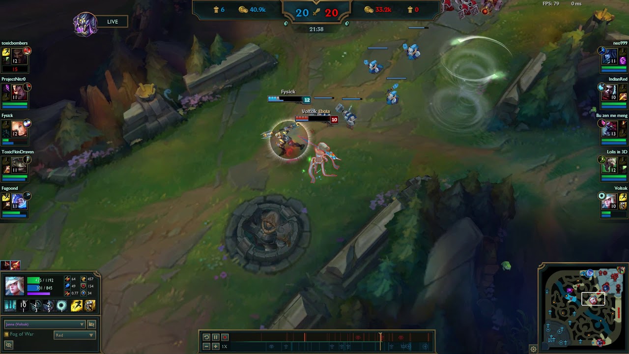 Janna Support (W) vs. Lux Mid (L) Season 7