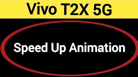 How to speed up animation, Vivo T2X 5G me animation speed kaise increase Karen