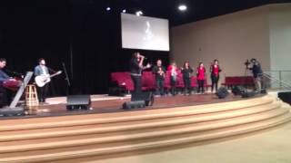 Video thumbnail of "Angela Wells singing  @ Victory Outreach Chino, CA - Dr. Tim Storey Meeting"