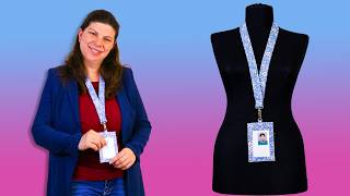 DIY Lanyard Badge/ID Holder // How to Sew a Badge Holder with a back pocket // Easy Pattern