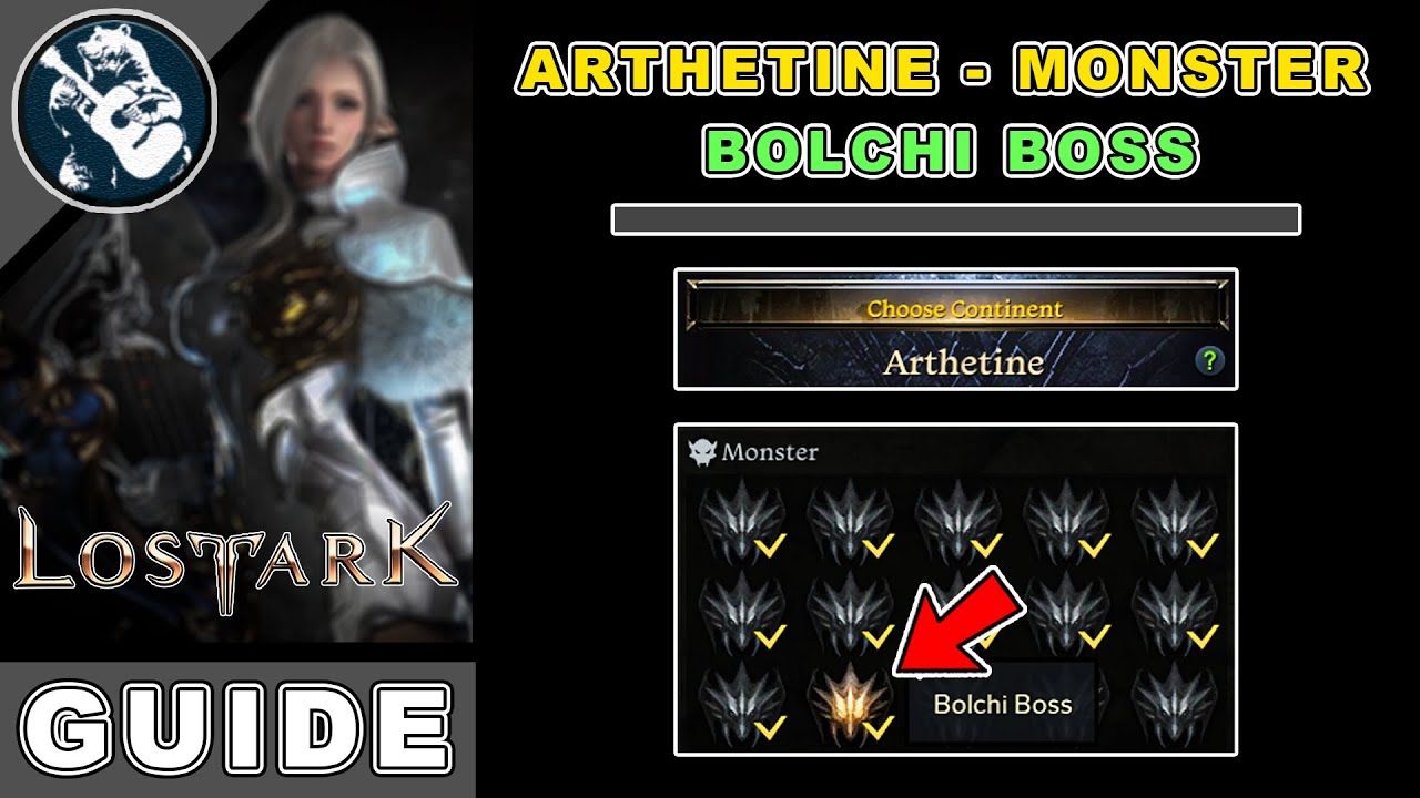 Bolchi Boss Monster Location in Lost Ark | Arthetine Locations Guide