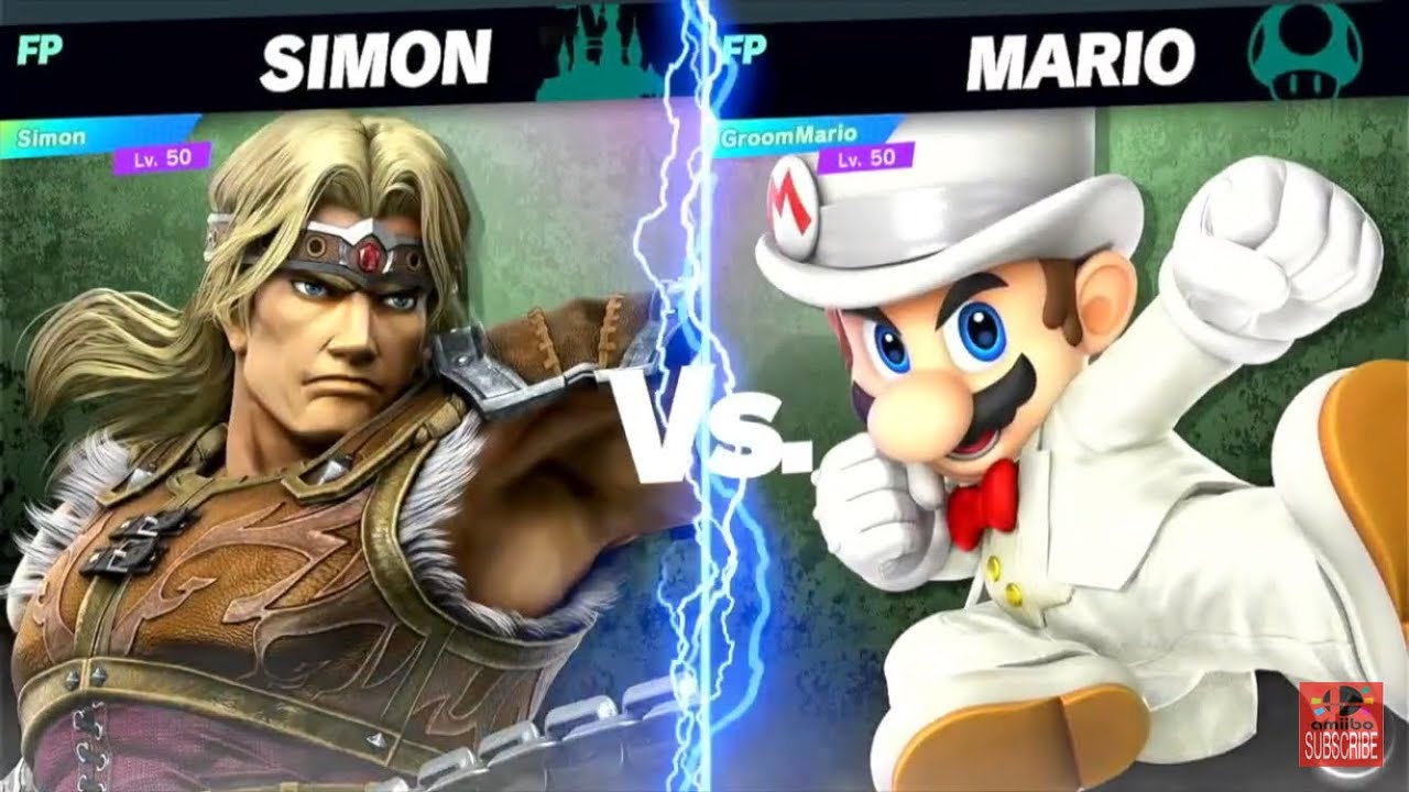 Groomp Mario Super Smash Bros Ultimate Amiibo Fights 6pm Poll Simon vs Groom Mario ...