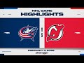 NHL Highlights | Blue Jackets vs. Devils - February 3, 2026