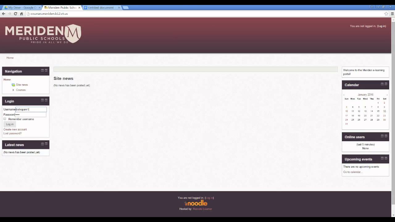 Signing into Moodle - How to Sign into the Moodle Site - YouTube