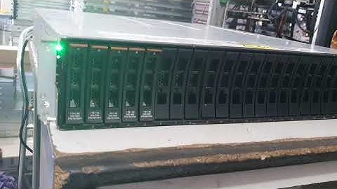 IBM Storwize V3700 test power on