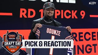The Pick Is In: Chicago Bears select Rome Odunze with the 9th pick! | CHGO Bears Podcast