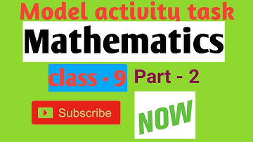 Model activity task class 9 Mathematics part - 2 | Banglar shiksha | Mytube Edutech