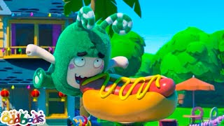 Hot Dog 500 | Oddbods - Food Adventures | Cartoons for Kids
