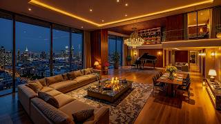 Luxury Night Apartment with Grand Piano 🌙 Soft Jazz Music & Cozy Ambience for Sleep screenshot 3