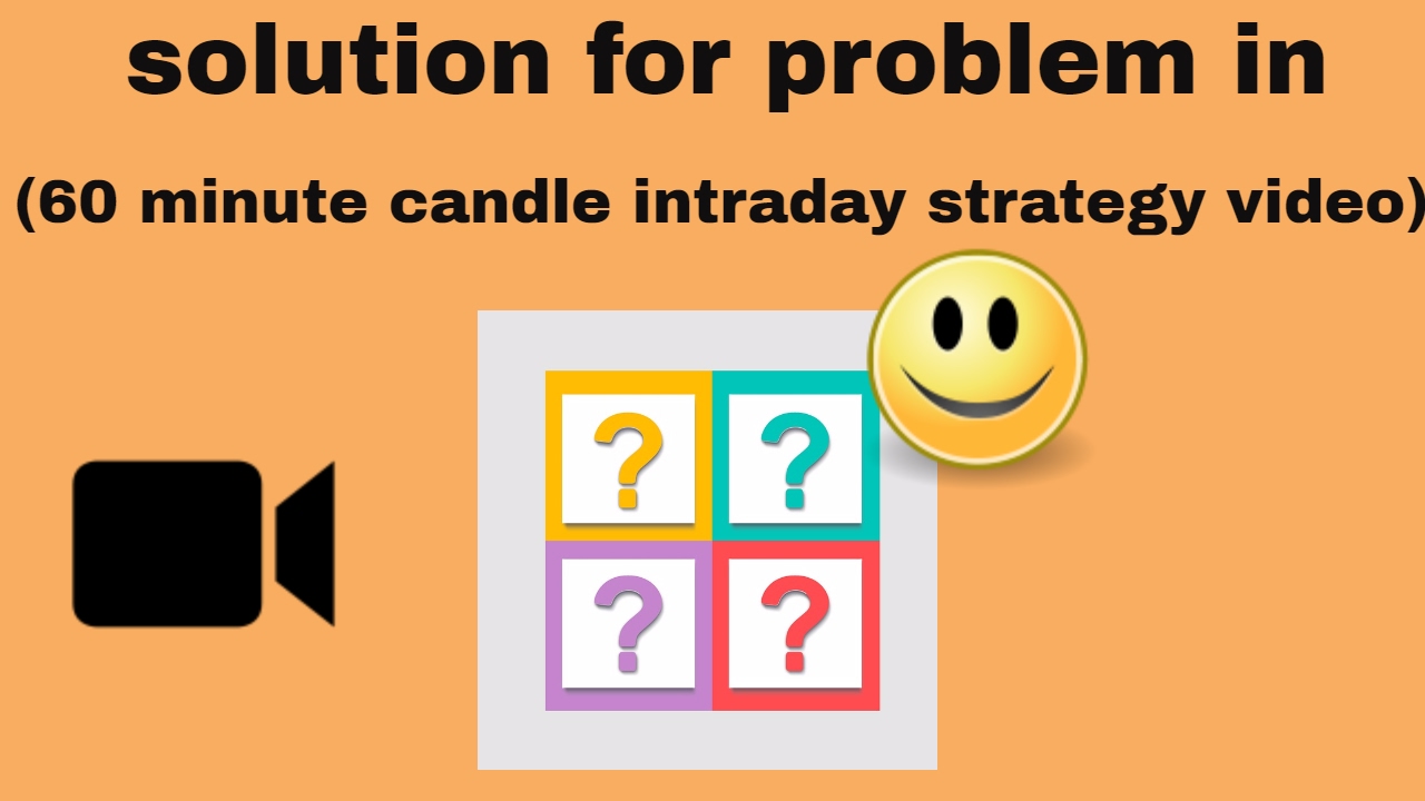 solution for problem in ( 60 minute candle intraday strategy video