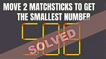 If you can move two matches | Matchstick Puzzles with answers