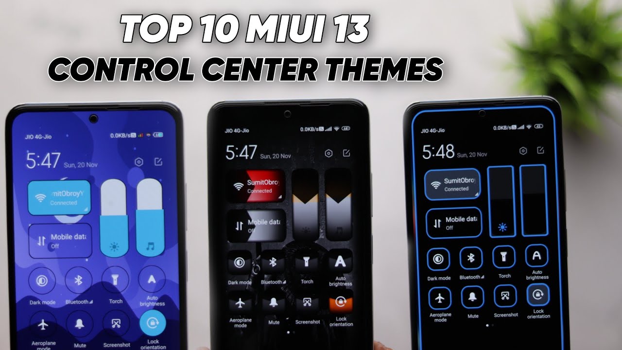 Top 10 Miui 13 Control Center Themes ⚡⚡ - Youtube