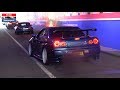 JDM CARS vs TUNNEL - Skyline, 800HP Supra, LC500h, RX7, 300ZX, Lancer Evo, 200SX, Aristo,...