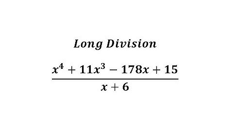 Polynomial Long Division:  Degree 4 Divided by Degree 1 (Missing Term)