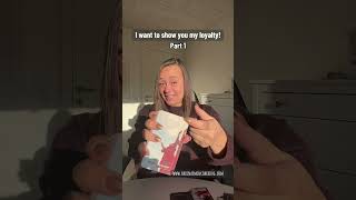 🤍 I want to show you my loyalty.