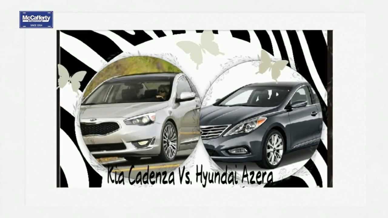 Kia Cadenza Vs. Hyundai Azera - YouTube
