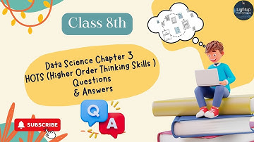 Class 8 Data Science Chapter 3 -  Data Visualization Higher Order Thinking Skills Questions Video
