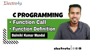 Function Declaration, Definition, and Call in C Programming | Learn the Basics - Hindi
