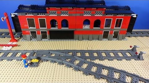 TrixBrix LEGO Compatible Train Switch Track