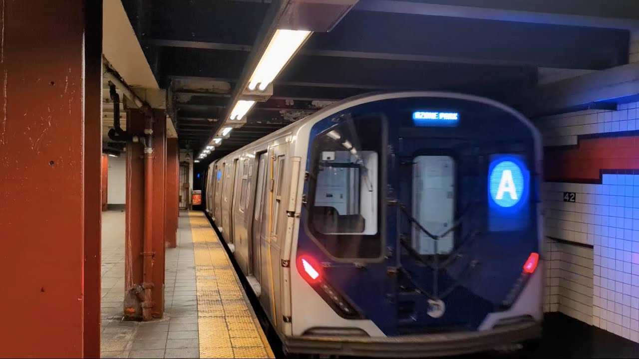 R68 Vs R211 NYC Subway: NB R68 (D) Wrong-Rails & Terminates @ 42 St-Bryant Park ...