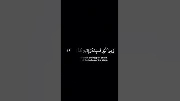 سورة الطور _ الاية 48 _ تلاوة رائعة _ ❤️📖🤲