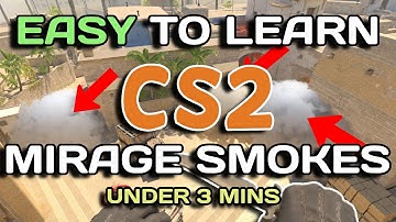 CS2 Easy Mirage Smokes Under 3 Minutes (Essential)