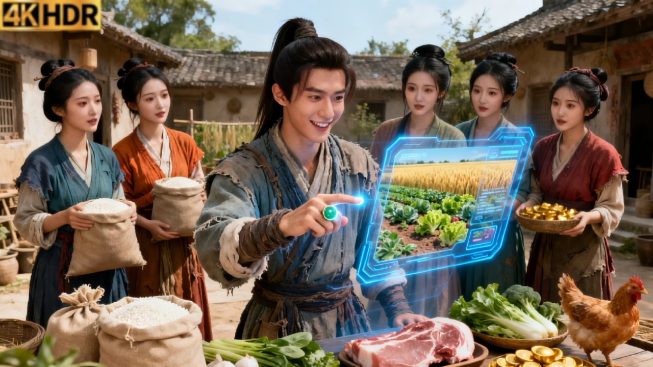 Un hombre pobre obtiene un anillo mágico con espacio infinito, se hace más rico con cinco mujeres