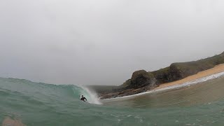 Keelhauled: Peeling Waves from Storm Agnes POV. Bodyboarding and Surfing in Devon and Cornwall