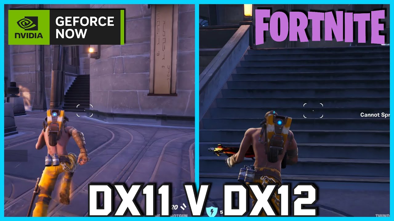 Fortnite DirectX 11 vs DirectX 12 Comparison NVIDIA 