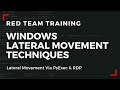 Windows Red Team Lateral Movement Techniques - PsExec & RDP