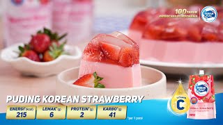 Puding Korean Strawberry – Resep Takjil MANTUL #FrisianFlag #KentalManis #KoreanStrawberry