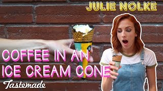 Coffee in an Ice Cream Cone I 5 Second Rule with Julie