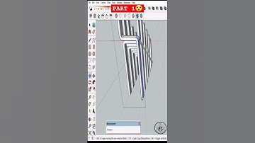 #sketchup  tutorial 😲| Modern stairs😲 | part 1 #shorts #ytshort #stairs