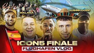 ICON 5 FLUGHAFEN VLOG ✈️ DÜSSELDORF NACH MALAGA mit TOP 17 FINALISTEN 🇪🇸 | VLOG