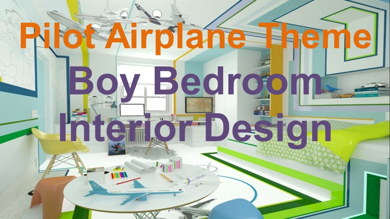 Pilot Airplane Theme Boy Bedroom Interior Design Idea Youtube