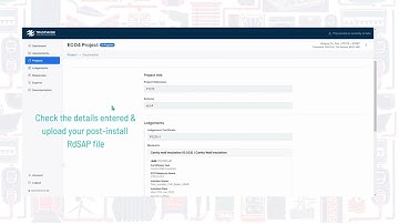 Retrofit Portal - Support Video No 6 - Completing your Project